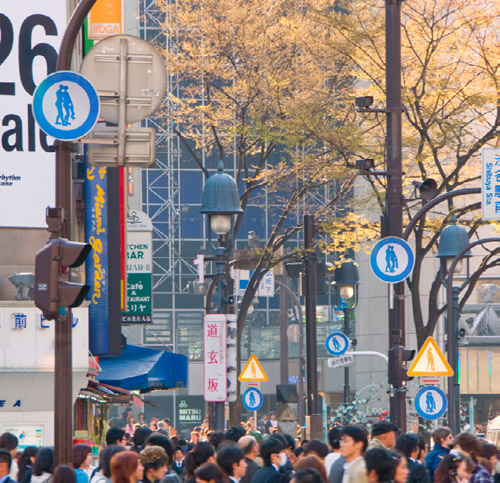 Where are we going? Tokyo, (ed.3), 2009, C-print on canvas, 160 x 106 cm. 